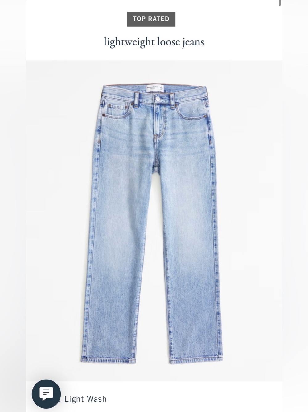 abercrombie kids 11/12 L - Boys Loose Fit Light Wash